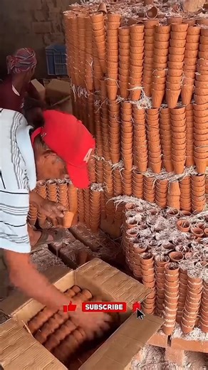 How are Clay Tea Cups made in the Machine