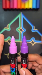 54K views · 134 reactions | Satisfying glowing effects with posca marker朗 #drawing #painting #viral #trending #reels #satisfying #art #reelsvideo | Creative Art & Craft Ideas | Facebook