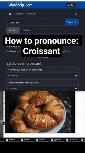 How to pronounce: Croissant