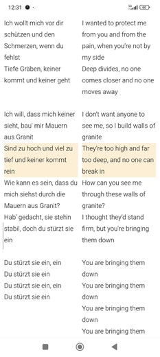 💞 NESS Mauern aus Granit lyrics - a Soulful song #healingsong