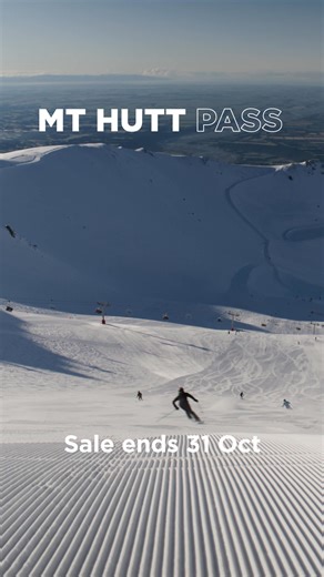 9.8K views | Winter ’25 delivered. Big snow, good vibes, no regrets. Back it up in ’26 with a Mt Hutt Pass — on sale ‘til 31 Oct. Ski NZ’s best, holiday weekends and all. Pay in instalments. | Mt Hutt | Facebook
