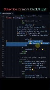 Master the toggle button for dark/light themes #frontenddevelopment #webdevelopment #programming