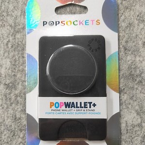Black Popsockets PopWallet  Swappable and Repositionable Wallet