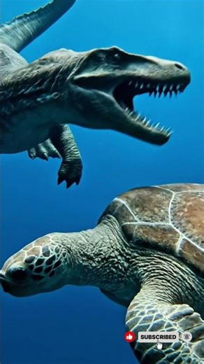 A Predator's Calculation: Mosasaurus vs. The Giant Archelon