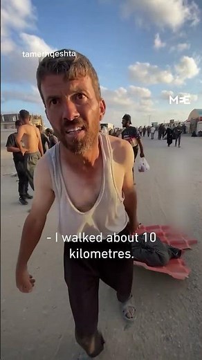 Palestinian saw killing of man while walking 10km to reach American aid distribution