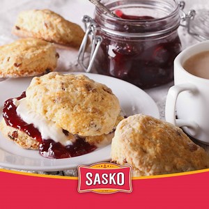 Impress your guests with fresh and easy-to-make scones! All you need is 12 minutes and a pack of SASKO Scone Mix! Don’t forget to have a look at our website if you need a little scone inspiration: http://sasko.co.za/?s=scone | SASKO