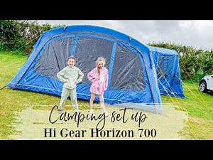 Setting up the Hi Gear Horizon 700 Tent | Camping set up