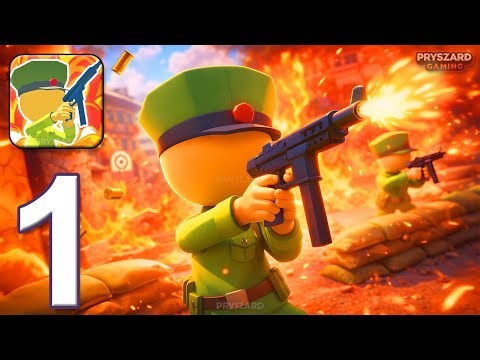 Militarize People - Gameplay Walkthrough Part 1 - Army Camp Commander Battle (iOS, Android)