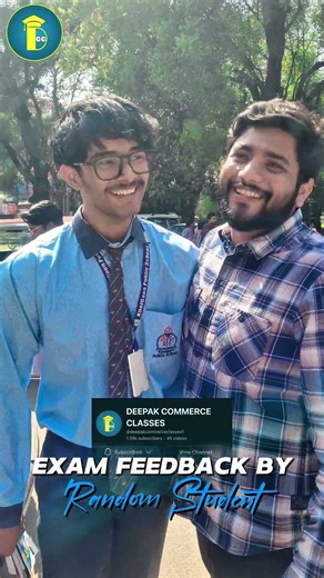 12 Accountancy Exam itna aasaan? 😂 | Student Reaction 26 #deepakcommerceclasses #class12 #commerce