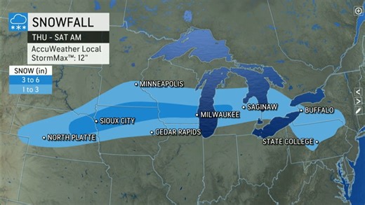 Wintry weather on the way for the Upper Midwest