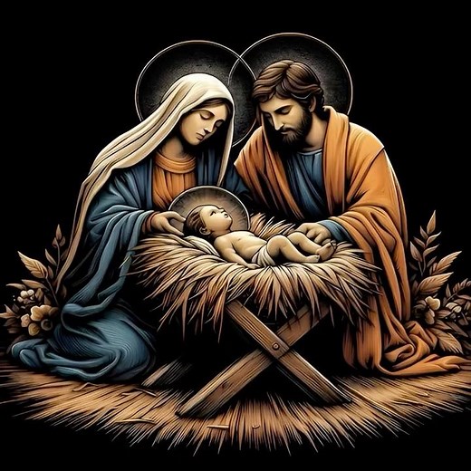 Jesus in the manger #christian #jesus #christmas #manger #bethlehem #virginmary #joseph #savior