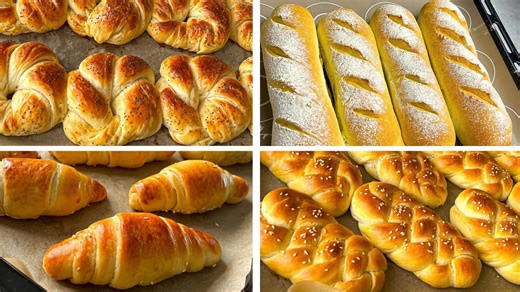 The best 4 bread recipes | Easy, soft and tender