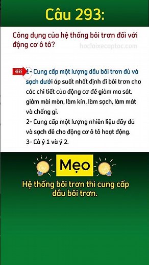 293 - Mẹo học 600 câu lý thuyết B2, B1, C | Bí Kíp Học Nhanh