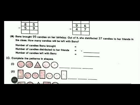 2nd std Maths Half yearly Exam December-2025 original Questionpaper 2nd Maths 2nd term test -2025 EM