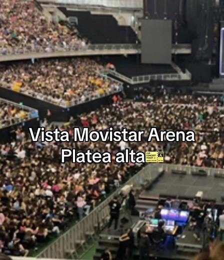 Panorama del Movistar Arena desde la Platea Alta