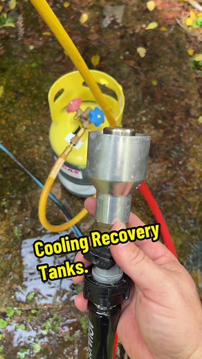 Keep them recovery tanks cool! 😎 #refrigerant #hvacarmy #hvac #tech #mechanic #technician #maintenance #troubleshooting #bluecollar #serviceman #mechanicaltrades #hvaclove #hvac #hvacservice #acrepair #skilledtrades #refrigeration #smallbusiness #hvacquality #hvaclife #hvactech #selfemployed #hvactools #hvacwork #tradie #tradesmen