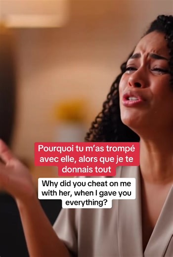 Pourquoi tu m’as trompé avec elle, alors que je te donnais tout ?#easyfrench #learnfrench #fyp #viral #frenchlessons
