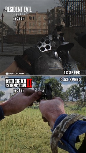 Revolver Details Comparison | Resident Evil Requiem vs Red Dead Redemption 2 (2026 vs 2018)