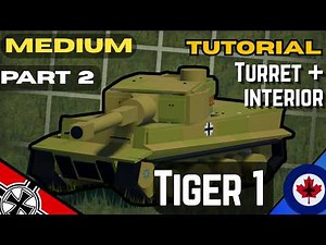 Tiger 1 Tank Tutorial | Plane Crazy Roblox | Part 2, The Turret (With Interior) 131