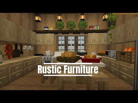 Rustic Furniture | Aesthetic Minecraft Bedrock Addon