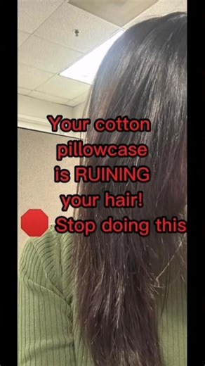 Stop sleeping on cotton! 🛑 Satin vs Cotton Pillowcase ✨ #shorts