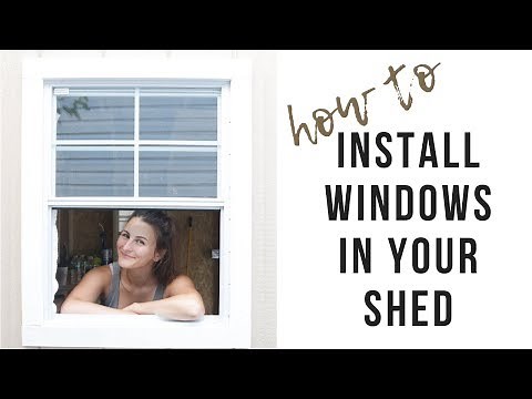 How To Install Windows and Trim In A Shed (Shed Workshop Ep. 4)
