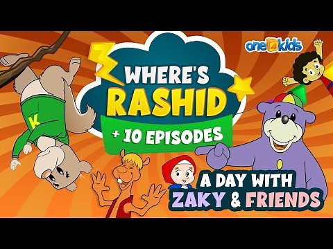 Where's Rashid + 10 EPISODES | A Day With Zaky & Friends