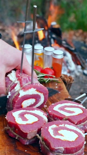 Beef Roulade Lollipops Grilled to Perfection #bbq #meat #charcoalgrill