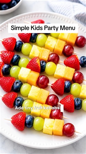 Simple Kids Party Menu