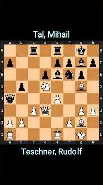 Teschner Rudolf vs. Tal Mihail Circa on 1957