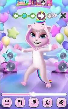 My talking Angela Unicorn Dance Party 🦄 Moves Bounce