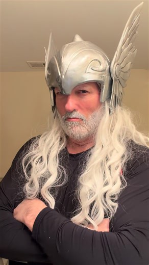 Gonna have Fun with this Future King THOR build. Started this years ago, got close but never finished. Just needs a few things worked out and will be done. I have a long fake beard too. #cosplay #thor #king #marvel #comicbooks Helmet, leg armor, Destroyer arm, shoulders 3D printed by @emptytvwerks | Heroes For Hire Community Service