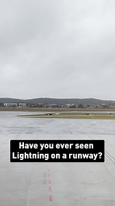 Have you ever seen Lightning on a runway? ⚡⚡ | Canberra Airport