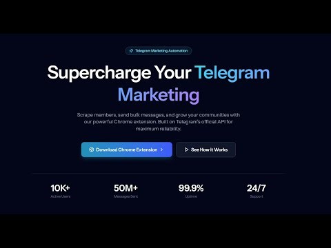TeleSender - AI-Powered Telegram Marketing & Lead Scoring