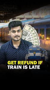 Train Late more than 3 Hours ⏰ Here’s how you can get refund : 1) Train Late More Than 3 hours and Passenger Not Travelled. 2) TDR shall be filed before the actual departure of the train for availing Full Refund. 3) If PRS counter Ticket, Surrender your ticket at journey commencing station & get refund from the counter. Full fare Refund without any deduction. 4) After filing TDR, e-Ticket Refund process will take at-least 90 days and more. Follow @marketians for more valuable videos 😇❤️ [railwa