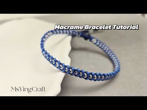 Fishbone Macrame Bracelet Tutorial 26022 Easy Two Color Knot Bracelet