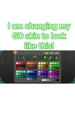I changed my geometry dash skin
