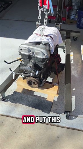 18 dollar Engine Stand with wheels! #enginestand #miata #nbmiata #engine