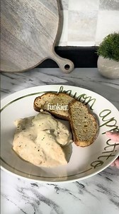 Creamy Boursin Chicken 🤤 Crispy chicken in a rich, garlicky cheese sauce!