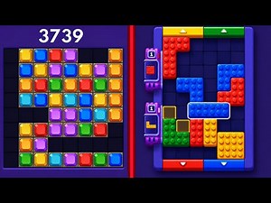 Block Blast Puzzle 🧩 VS Block Out Puzzle 🚫✨All Levels Gameplay 🎮🔥