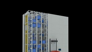 堆垛式分拣仓储系统VSM-乾德智能提供小空间料箱存拣解决方案-004 QDITC VSM（Vertical Sort Module & Storage Syst