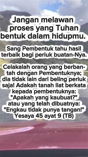 Tuhan Tahu yang Terbaik - Yesaya 45 ayat 9 - Inspirasi #inspirasirohani #inspirasikristen #ayatemas