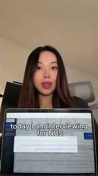 NUS MSc in Strategic Analysis and Innovation (MSc SAI) Admission Video Interview Simulation