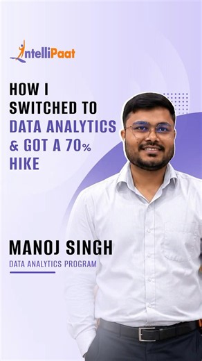 How I Switched to Data Analytics & Got 70% Hike | Intellipaat