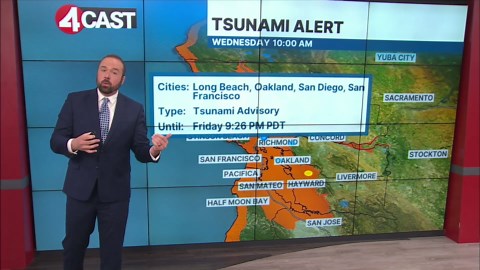 Surfers undeterred by California tsunami alert