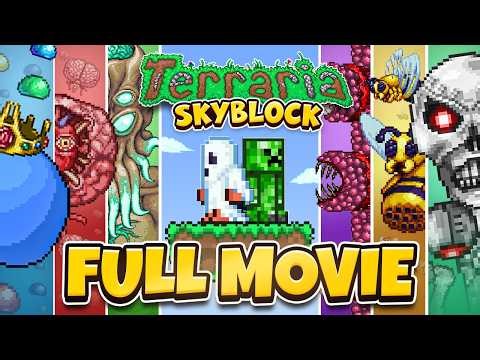 Two Idiots VS Terraria Skyblock | Full Movie