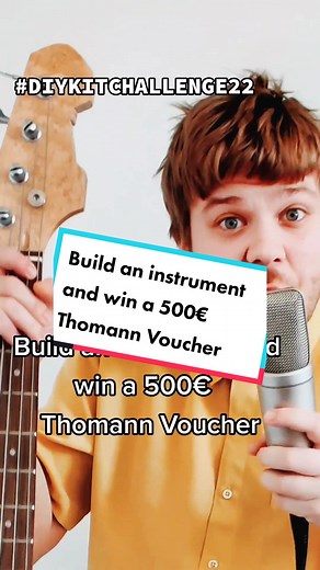The #DIYkitchallenge22 has begun! Build your dream instrument using a Thomann DIY-kit and win a 500€ voucher to our shop! Competition details can be found in our bio! #diykitchallenge22 #luthier #building