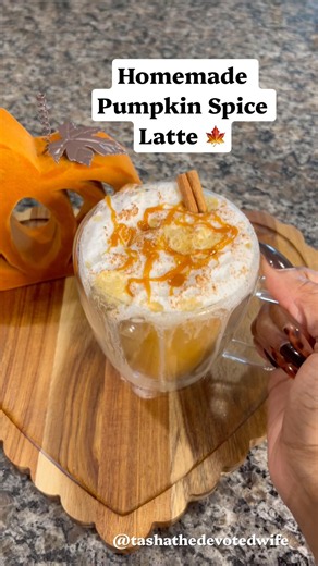 My Homemade Pumpkin Spice Latte🧋Pinterest Recipe #pumpkinspiceseason #fallrecipes #dailyvlog