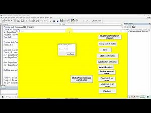 Inputbox and msgbox in VB6.0