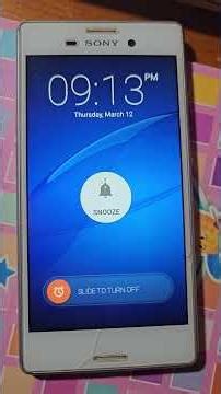 Sony Xperia M4 Aqua alarm! #shorts